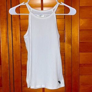 Abercrombie and Fitch kids ribbed white tank! Nw